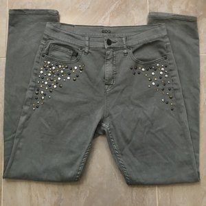 BDG | Studded High Rise Green Skinny Jean | 26x30